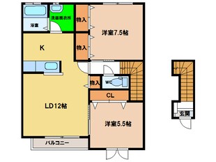 シャーメゾンミモザの物件間取画像